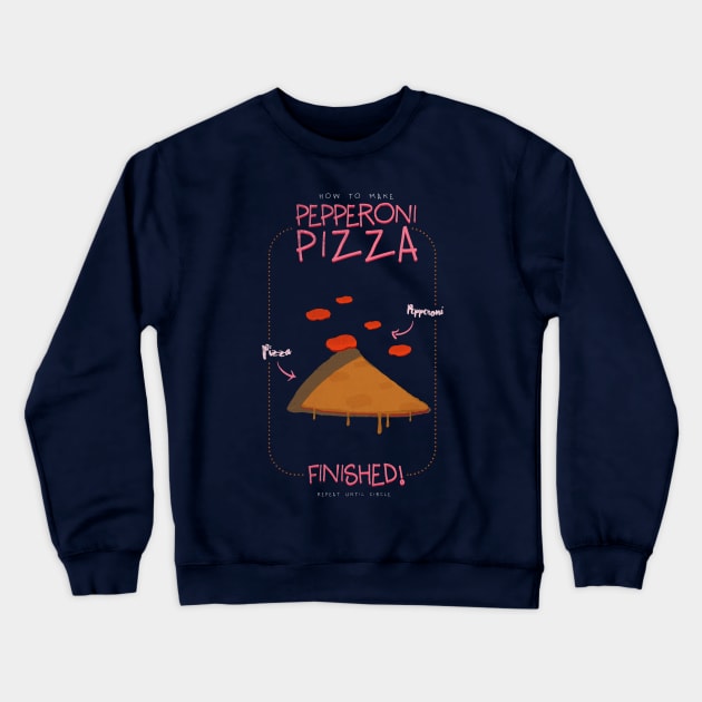 PEPPERONI PIZZA Crewneck Sweatshirt by TATSUHIRO